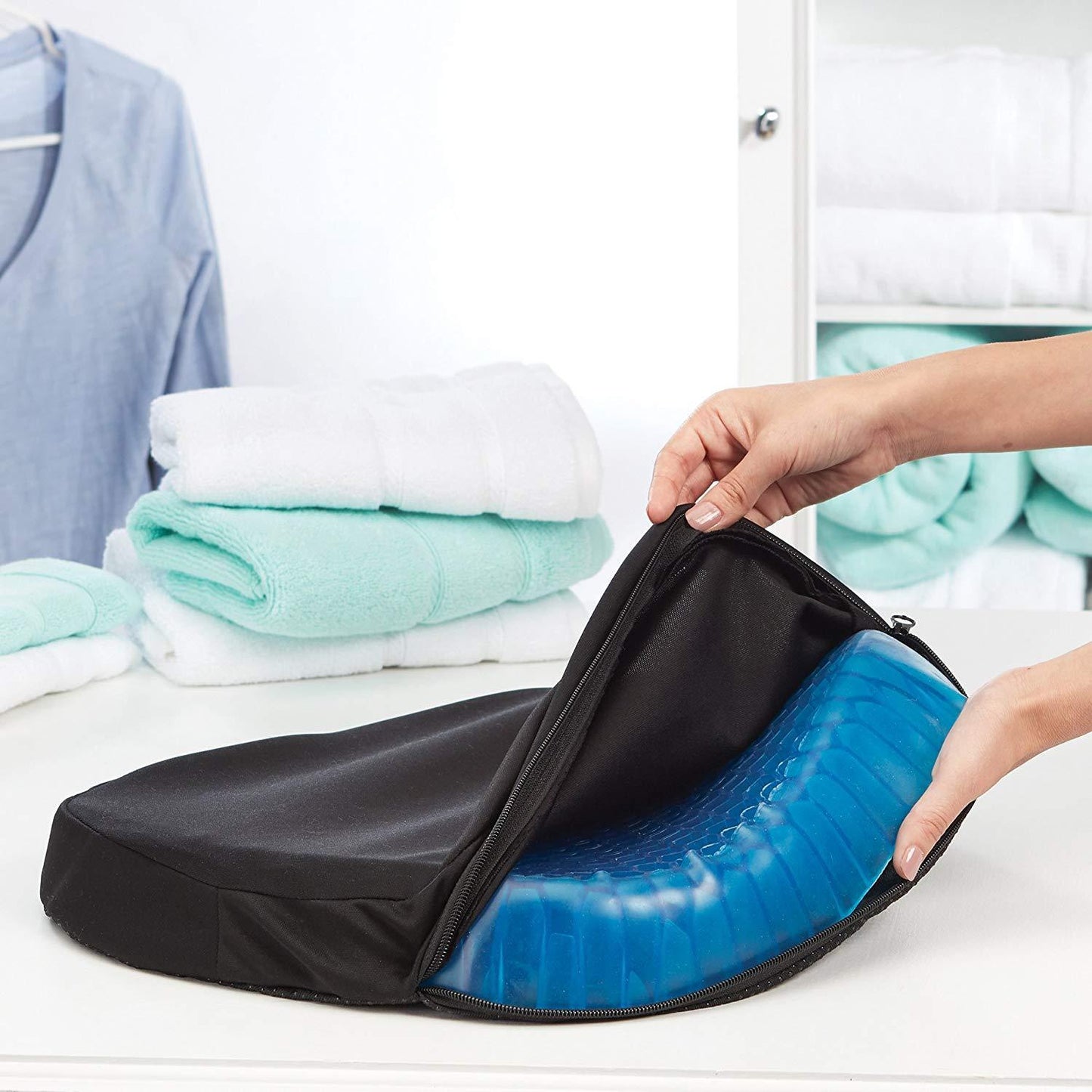 Coussin de siège en silicone en forme d'œuf – Coussin de soulagement de la pression