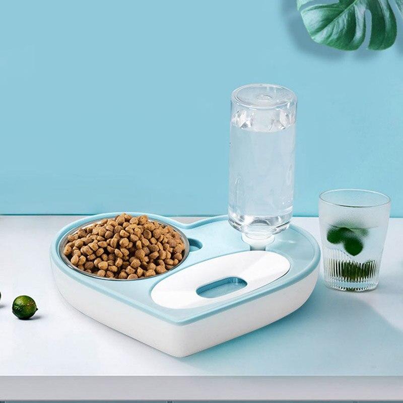 Station d'alimentation 2 en 1 pour chiens et chats