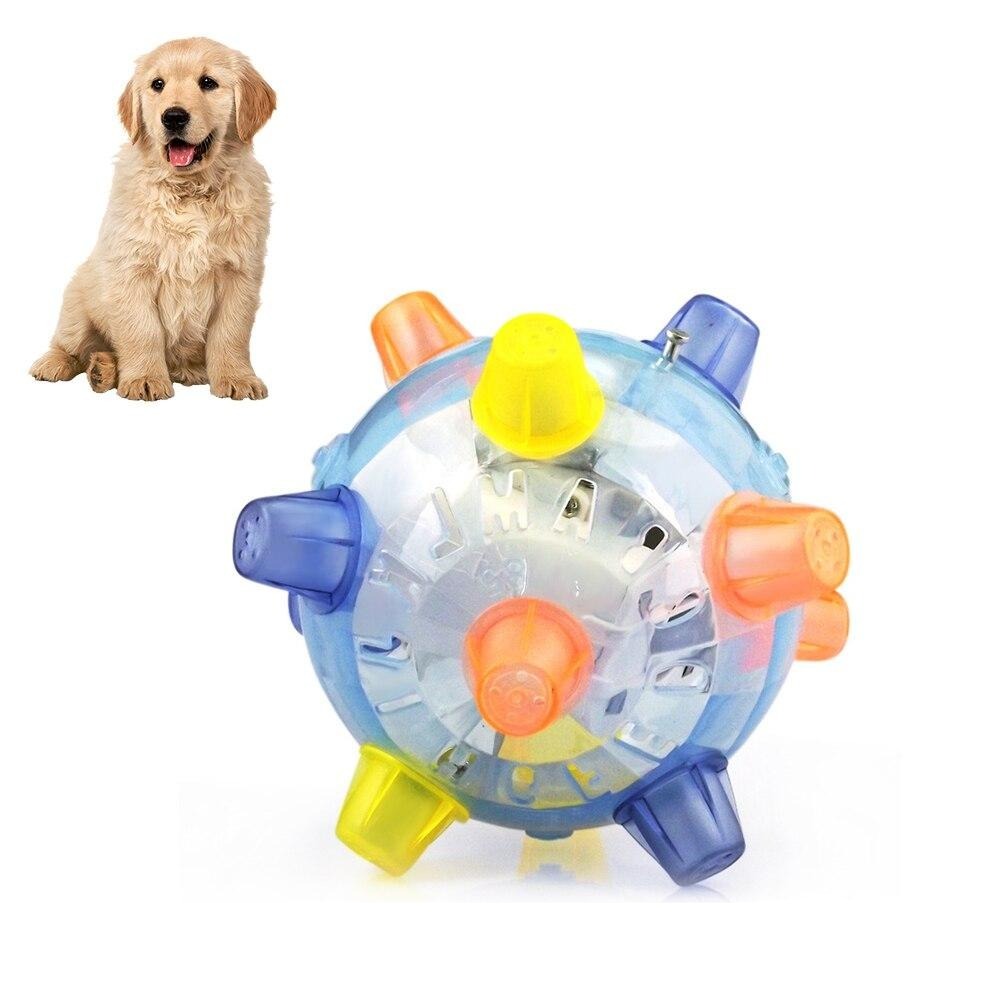 Balle vibrante à LED pour animaux de compagnie