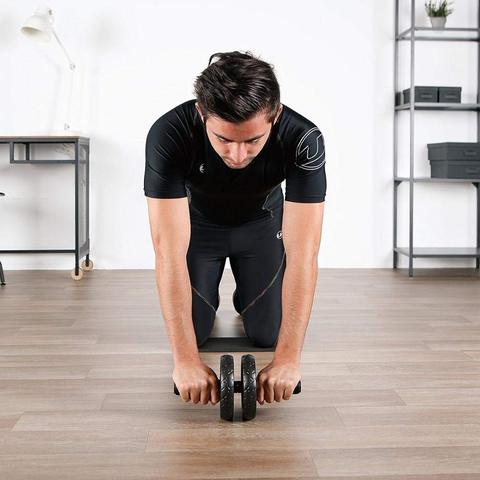 Rouleau d'entraînement abdominal à double roue