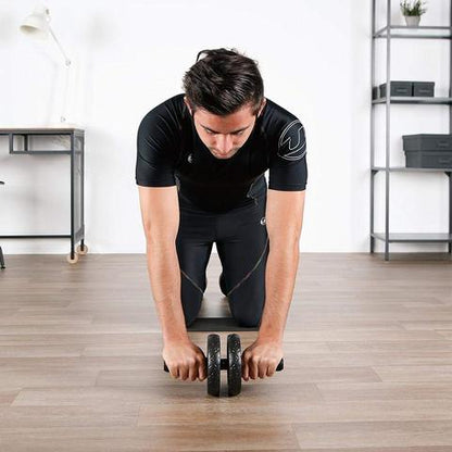 Rouleau d'entraînement abdominal à double roue