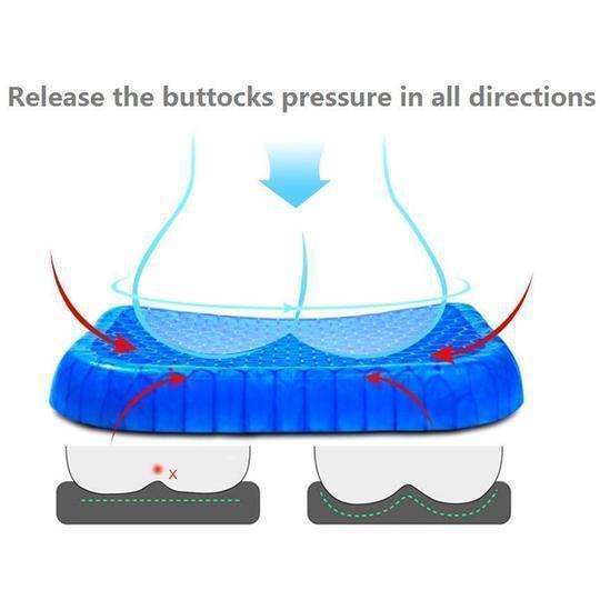 Coussin de siège en silicone en forme d'œuf – Coussin de soulagement de la pression