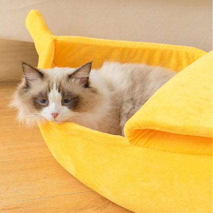 Panier banane pour animaux – Maison amusante pour chiens et chats