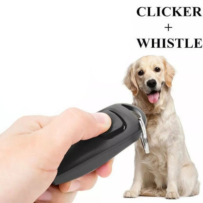 Sifflet pour chien avec clicker – Dressage 2 en 1 