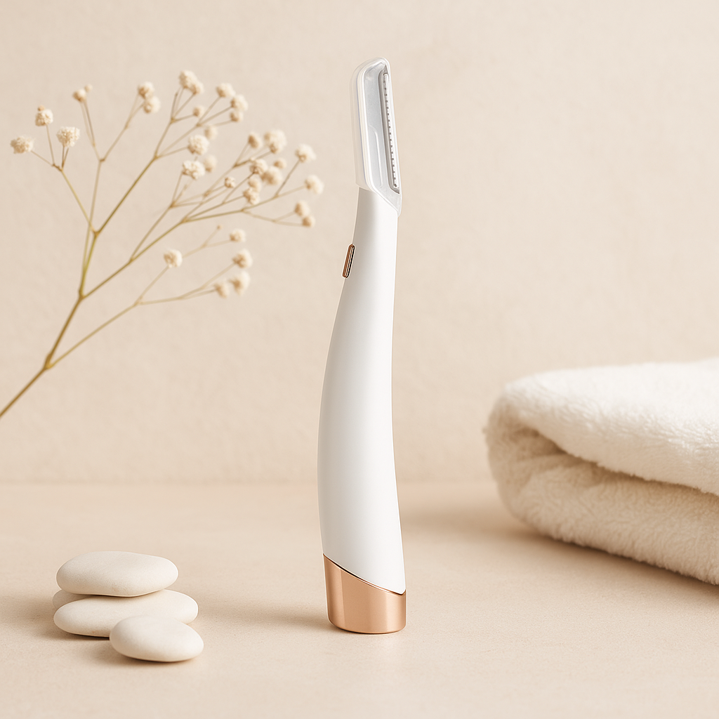 Épilateur et exfoliant pour le visage à LED