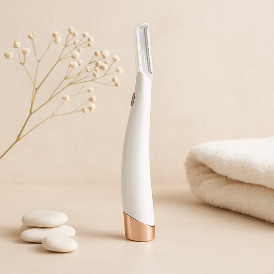 Épilateur et exfoliant pour le visage à LED