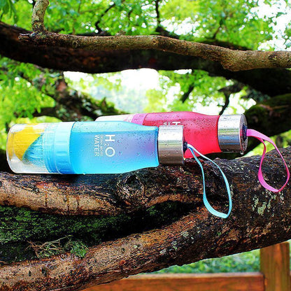 Bouteille d'eau avec infuseur de fruits H²O